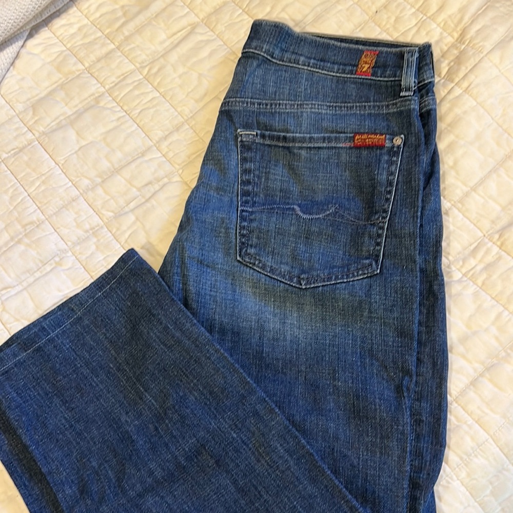 Seven for all mankind “slimy” jeans size 31. Lots of life left!